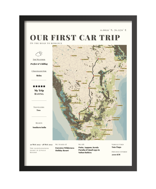 Frame your road trip